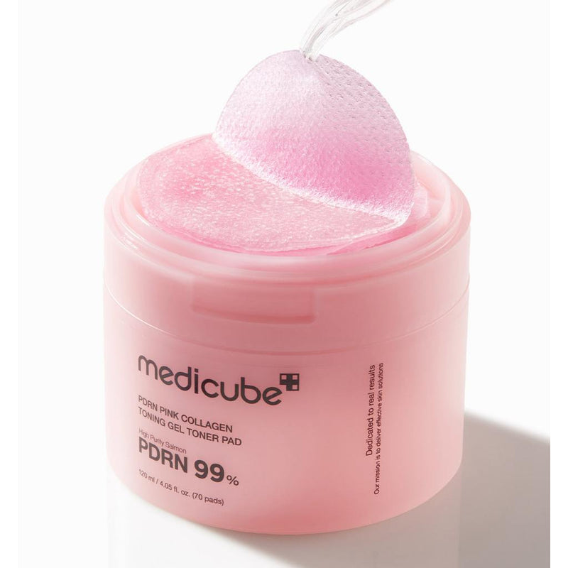 PDRN Pink Collagen Toner Pad hidratação | Anivie Beauty